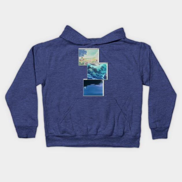 Vaporwave Microsoft paint Kids Hoodie by isarol